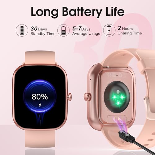 Smart Watch, 1.91" HD Screen Smartwatch for Men Women(Answer/Make Call), Fitness Watch with Heart Rate/Sleep Monitor/Steps Monitor, 110+ Sports Modes, IP68 Waterproof Activity Trackers for Android iOS