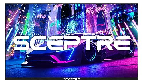 Sceptre Curved 24.5-inch Gaming Monitor up to 240Hz 1080p R1500 1ms DisplayPort x2 HDMI x2 Blue Light Shift Build-in Speakers, Machine Black 2023 (C255B-FWT240)