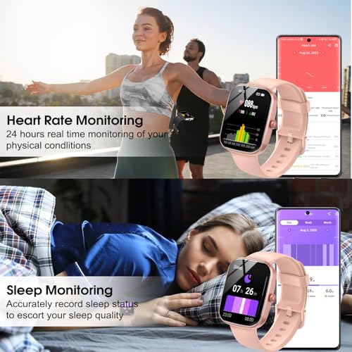 Smart Watch, 1.91" HD Screen Smartwatch for Men Women(Answer/Make Call), Fitness Watch with Heart Rate/Sleep Monitor/Steps Monitor, 110+ Sports Modes, IP68 Waterproof Activity Trackers for Android iOS