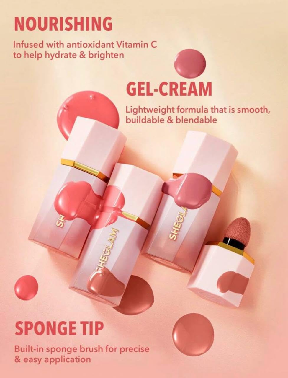 SHEGLAM Color Bloom Liquid Blush Makeup for Cheeks Matte Finish - Petal Talk