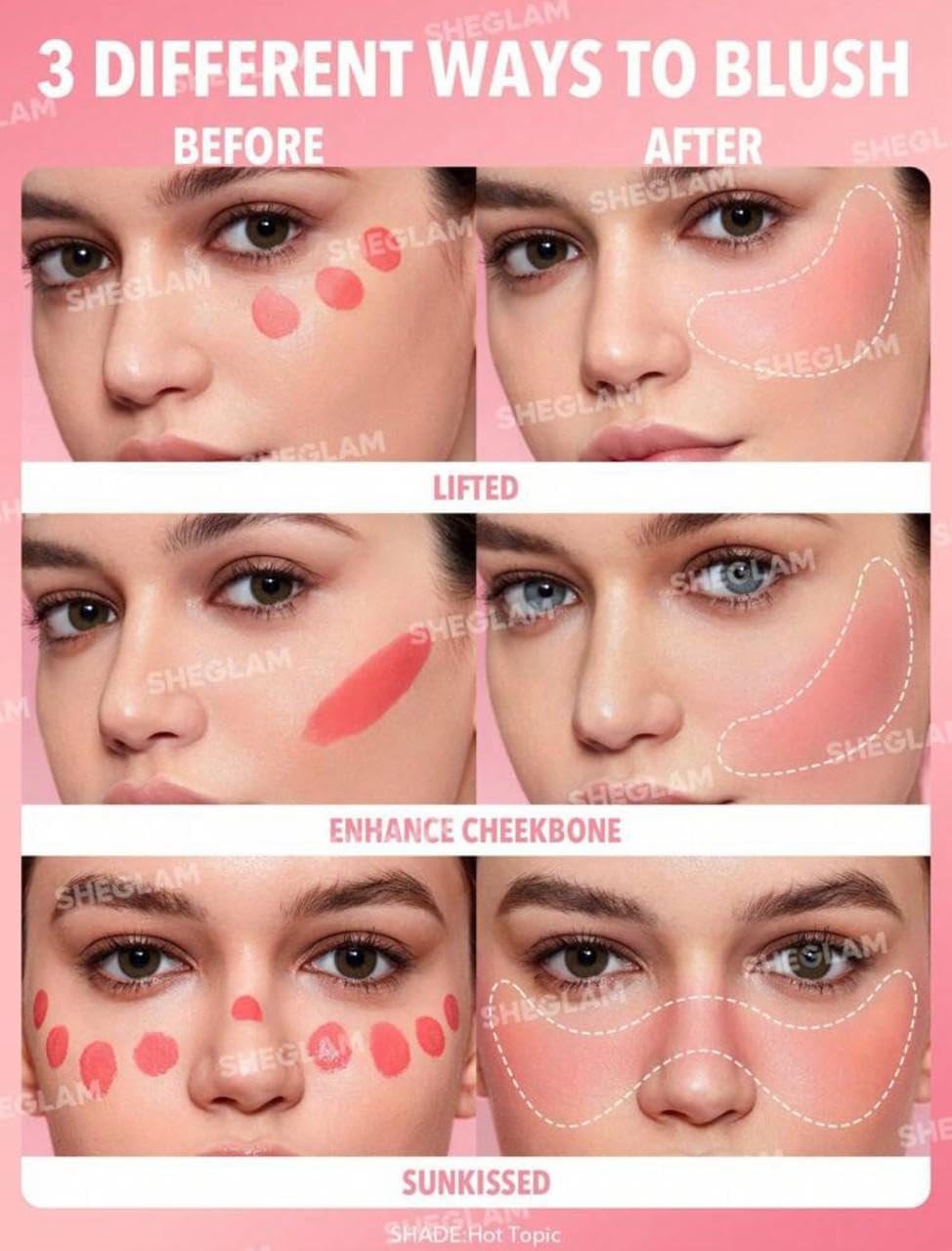 SHEGLAM Color Bloom Liquid Blush Makeup for Cheeks Matte Finish - Petal Talk