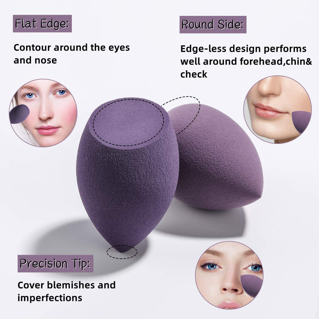 Makeup Sponge Set BS-MALL Blender Sponges 5Pcs for Liquid
