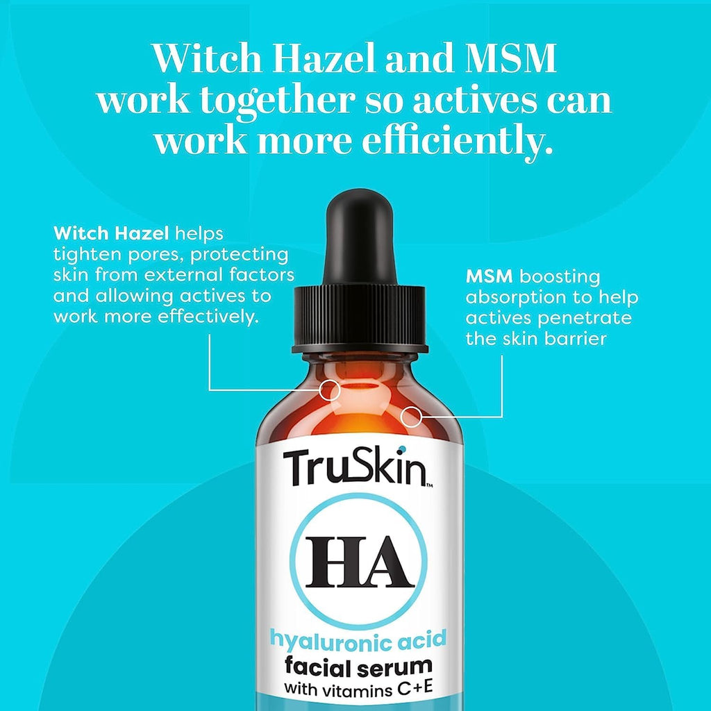 TruSkin Face Serum Trio – Hyaluronic Acid, Vitamin C & Retinol Serum for Face – Anti Aging Skin Care Set for Women – Skincare for Bright, Smooth, Firm & Hydrated Skin, 1 fl oz, 3 Bottles