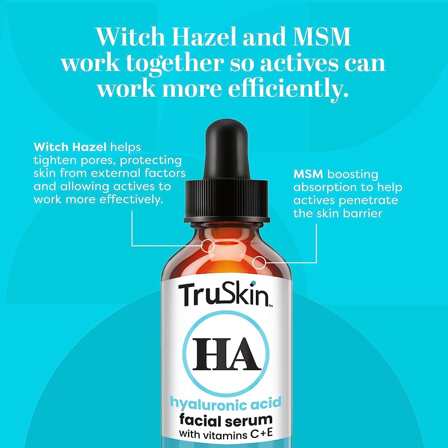 TruSkin Face Serum Trio – Hyaluronic Acid, Vitamin C & Retinol Serum for Face – Anti Aging Skin Care Set for Women – Skincare for Bright, Smooth, Firm & Hydrated Skin, 1 fl oz, 3 Bottles