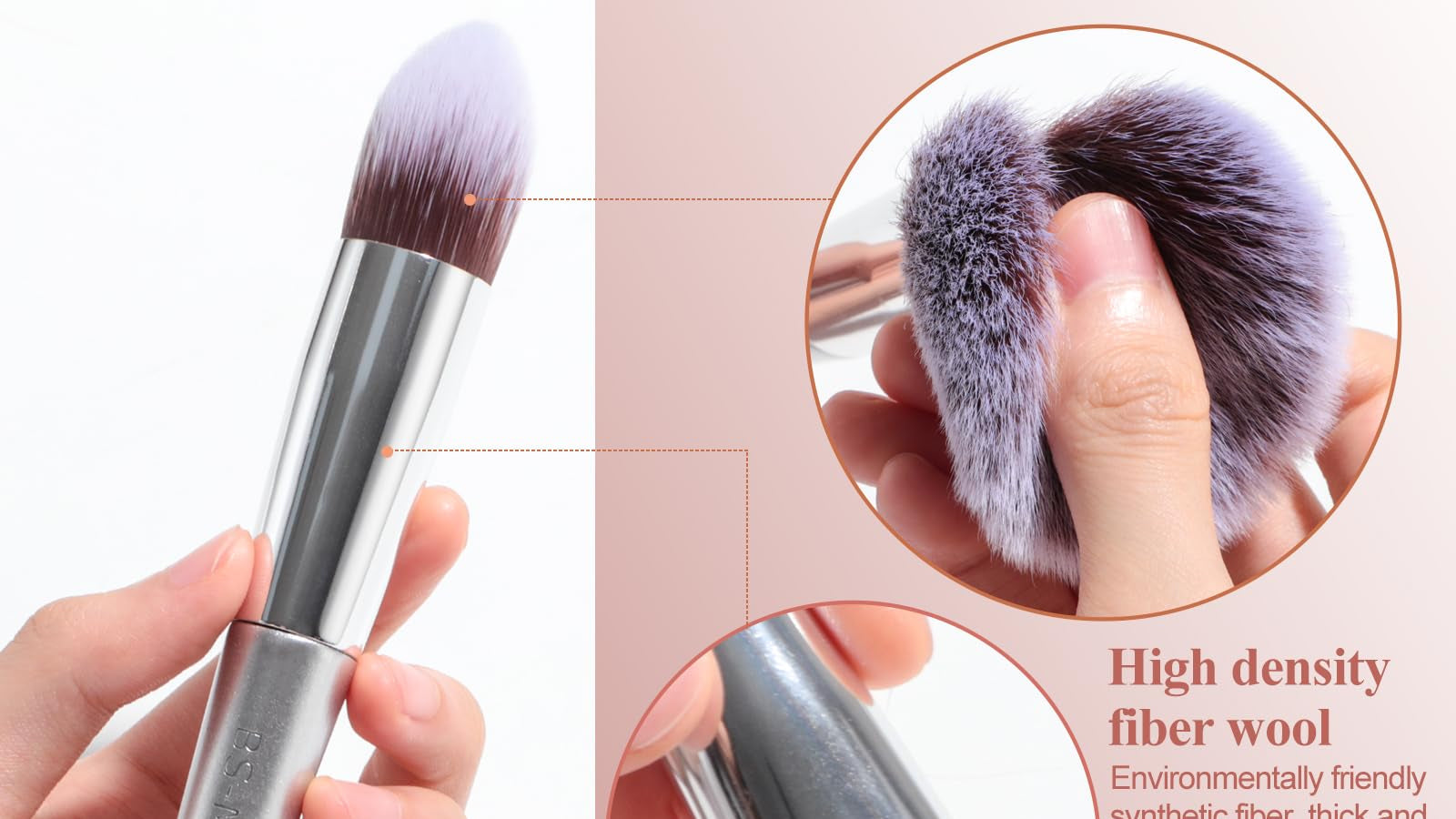 BS-MALL Makeup Brush Set 18 Pcs Premium Synthetic Foundation Powder Concealers Eye shadows Blush Makeup Brushes with black case