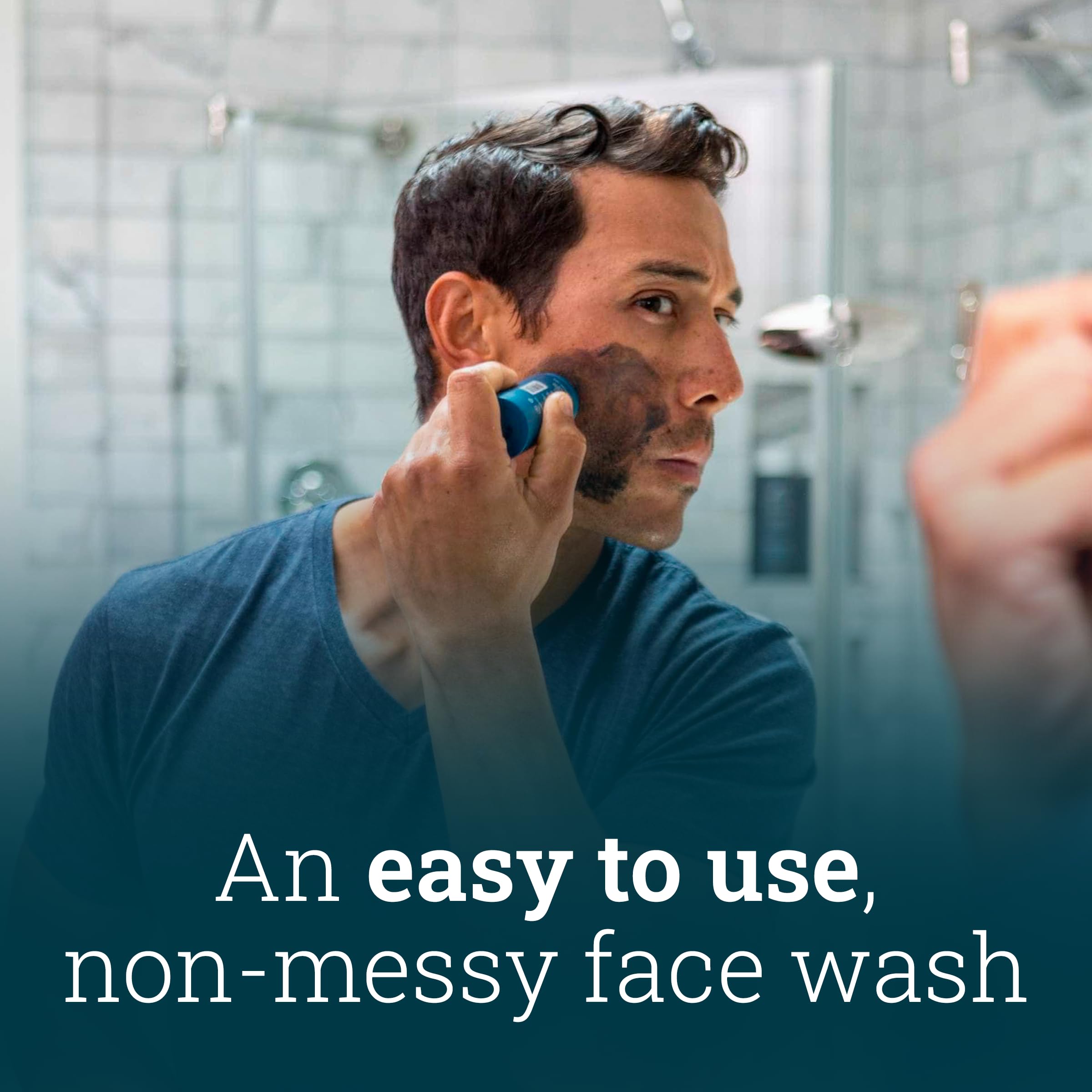 Oars + Alps Face Wash with Activated Charcoal, Dermatologist Tested Exfoliating Facial Cleanser, TSA Friendly, 1.4 Oz, 2 Pack