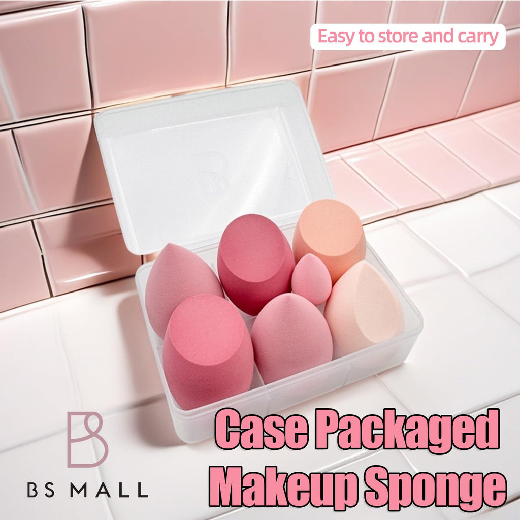 Makeup Sponge Set BS-MALL Blender Sponges 5Pcs for Liquid