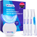 Premium Teeth Whitening Kit for Sensitive Teeth | 32X Dual LED Lights, Teeth whitening Pens (3) and with Remineralizing Pen (1) | Tooth Stain Remover | Enamel Safe