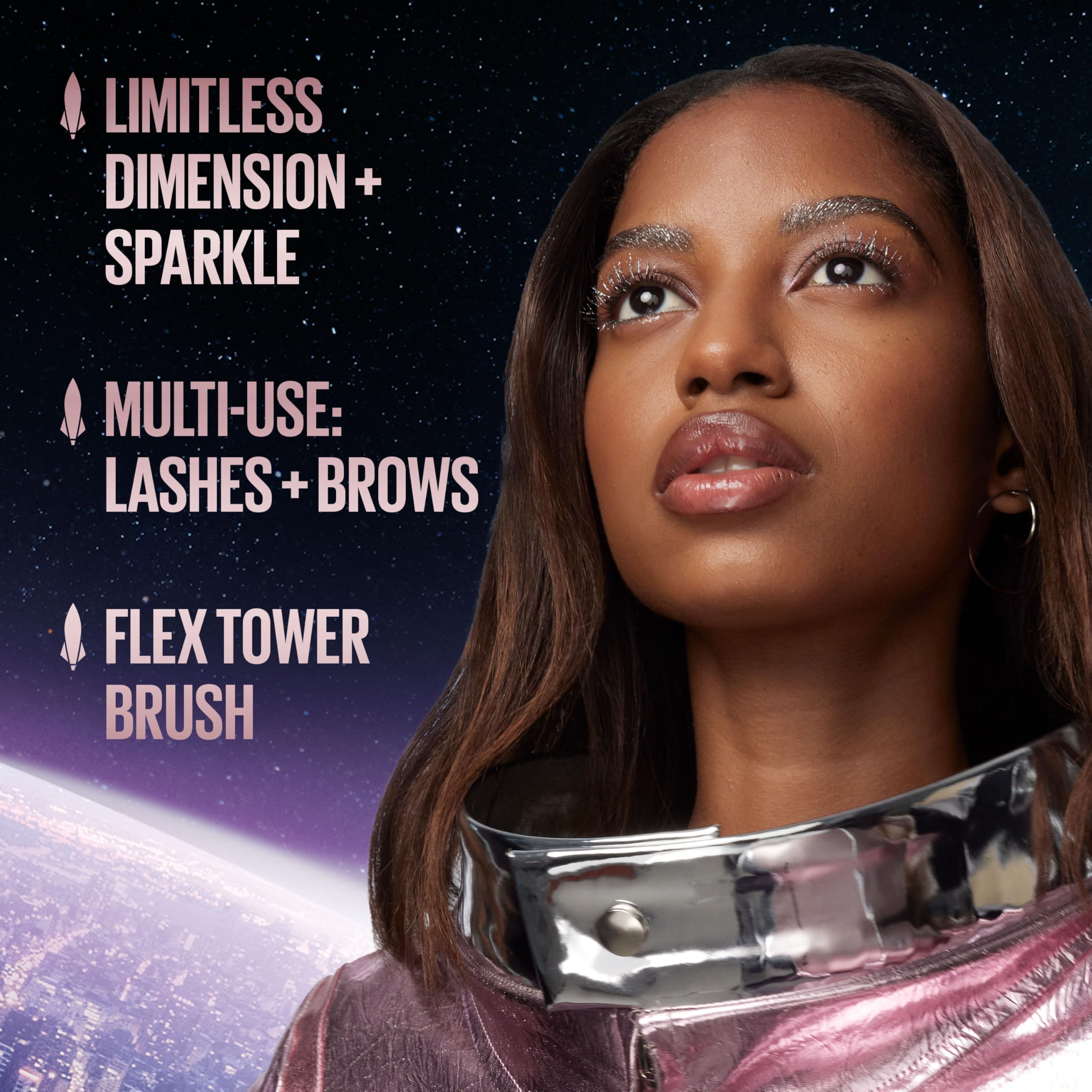 Maybelline Lash Sensational Sky High Washable Mascara Makeup, Volumizing, Lengthening, Defining, Curling, Multiplying, Buildable Formula, Blackest Black, 1 Count